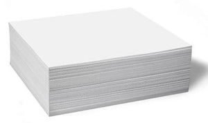 Ream of 11" x 11 1/2" braille paper, not hole punched. 500 sheets per ream. 