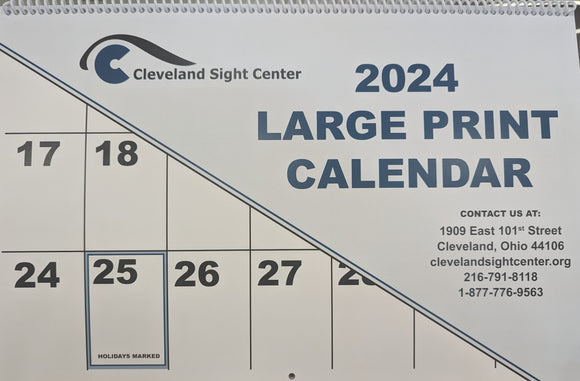 2024 Large Print Calendar